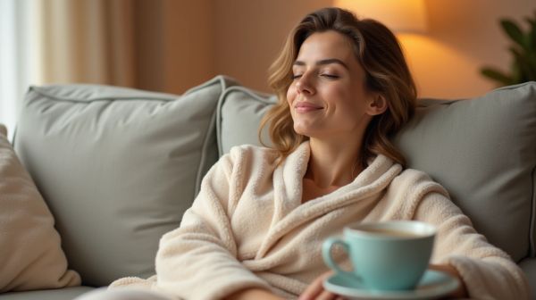 Confort ultime avec une robe de chambre chaude pour femme